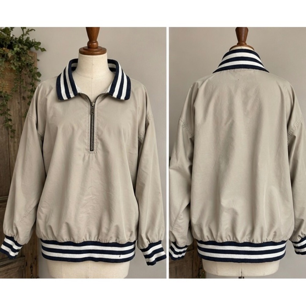 Vintage JanSport Quarter Zip Windbreaker Jacket